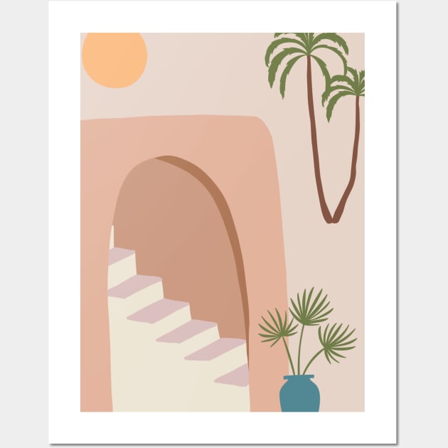 Egypt - pastel vector minimalist poster #4 Wall Art by GreekTavern